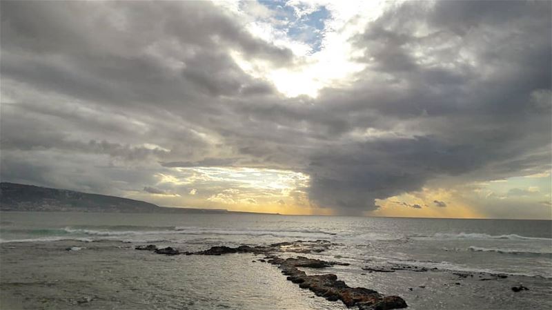 A mixture of rain, clouds, waves & lights............ Tripoli... (Tripoli, Lebanon)