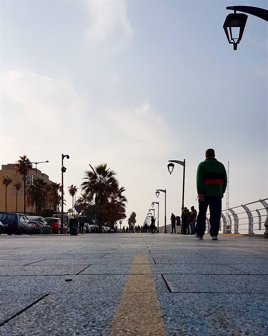 ... A morning stroll along the seashore;That's all you need, no less no... (Manara Beirut)