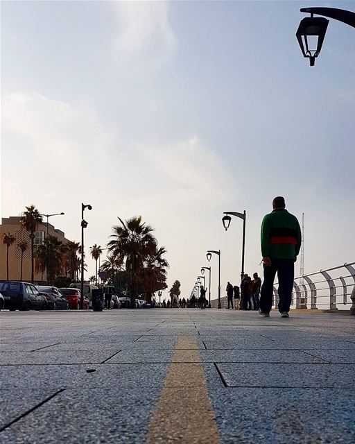 ... A morning stroll along the seashore;That's all you need, no less no... (Manara Beirut)