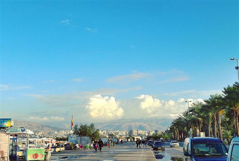 A motivational view to walk on Tripoli's corniche ✌ Tripoli  TripoliLB ... (Kornich El-Mina)