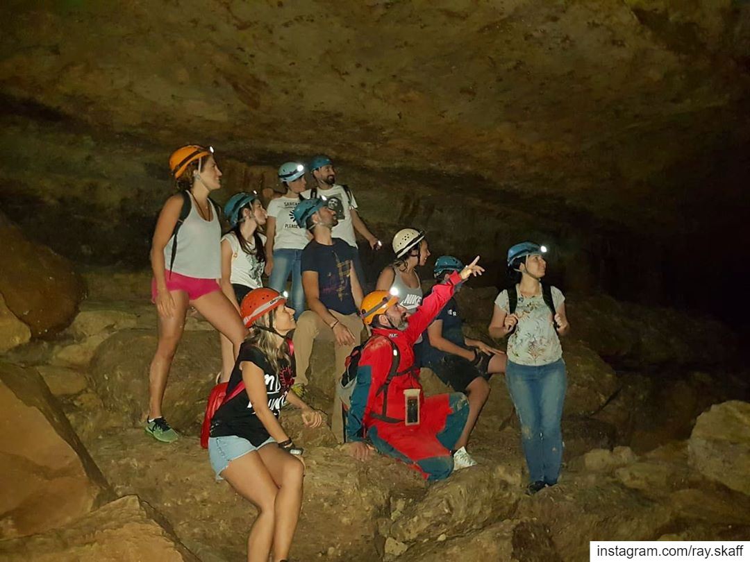 A nice team of cavers‼️..@decathlonleb  allmotivated ............ (Pirate's Cave)