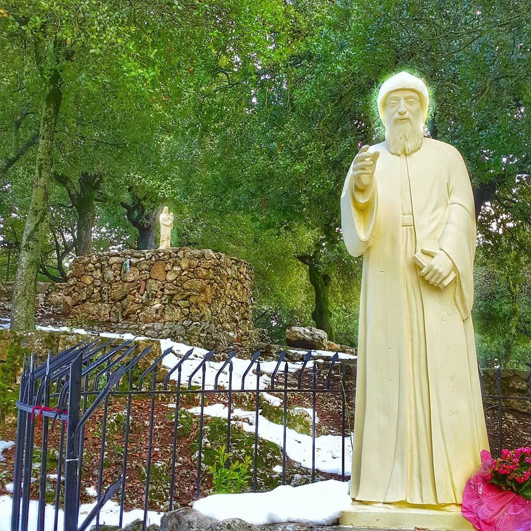 A peaceful place St Charbel pray for us 🙏... stcharbel  prayforus ... (St Charbel Aanaya)