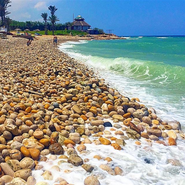 A pebble is a rock that got prettier with time. Be a pebble;)::::::::::::: (Damour, Lebanon)