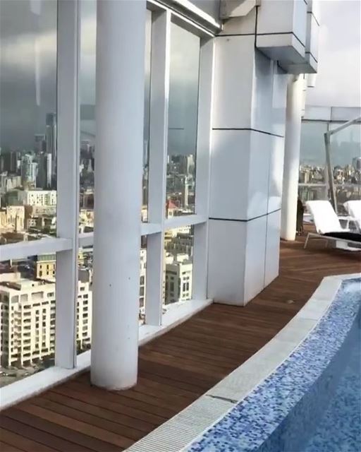 A Pool with a view? 🤩💙By @join.joe  Beyrouth  Beirut  Liban  Libano ... (Beirut, Lebanon)