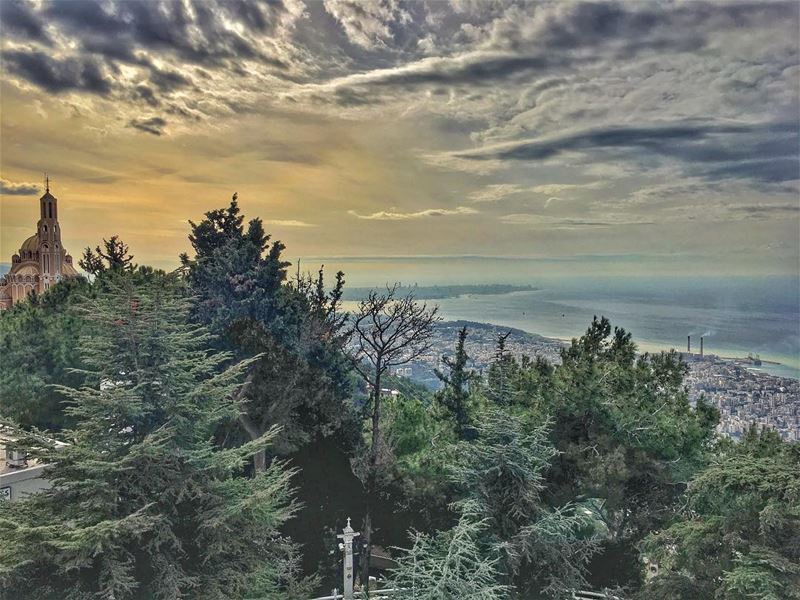 A Prayer Into the Void.....  scenic harissa nature_perfection  nature... (Harîssa, Mont-Liban, Lebanon)