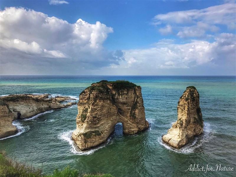 A prominent landmark not only tells you where you are. It lets you know... (Raouche Rock)