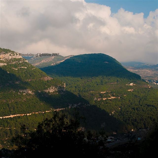 A shaded mountain hill looking like the local sweet Tarboush!  Somewhere... (Bsetin L3ose)