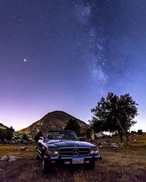 A star amongst stars... @mercedesbenz  milkyway  mars📷 w/ @alidaher89 (Nabatieh Governorate)