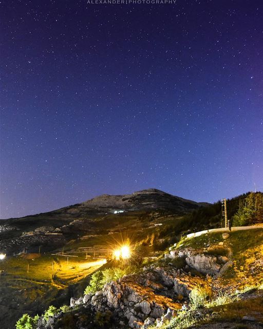 A starry chilly night | Falougha heights, Lebanon  livelovefalougha . sky... (Falougha, Mont-Liban, Lebanon)