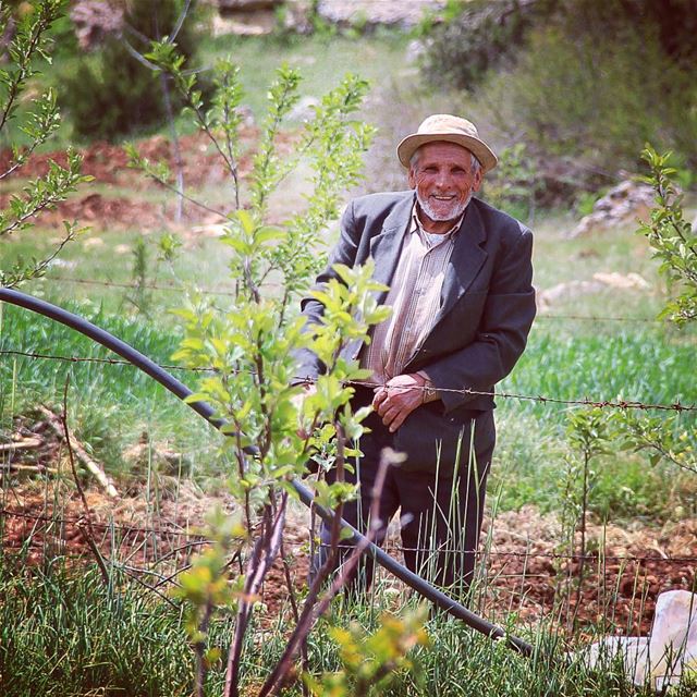 A style of a happy life. farmer  man  old  beard  style  outfit  ootd ... (Fnaïdek, Liban-Nord, Lebanon)