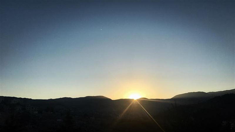 A sunrise is gods way of saying let's start again.☀️••••••••••... (Feitroun, Mont-Liban, Lebanon)