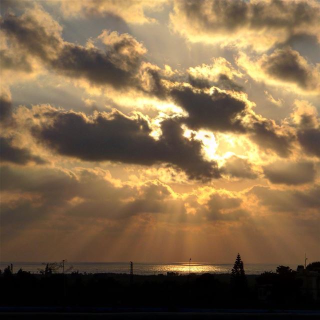 A sunset hold all the mysteries of the sky....... southlebanon  seaside... (South Governorate)