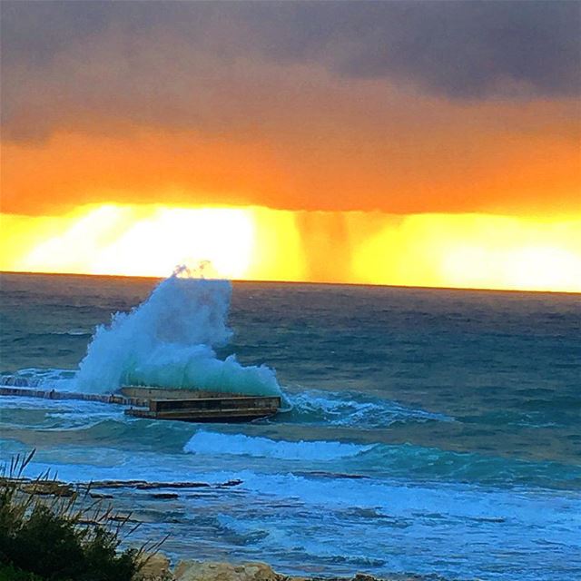 " A Sunset Is The Sun’s Fiery Kiss To The Night..." whatsuplebanon... (El Berbâra, Mont-Liban, Lebanon)