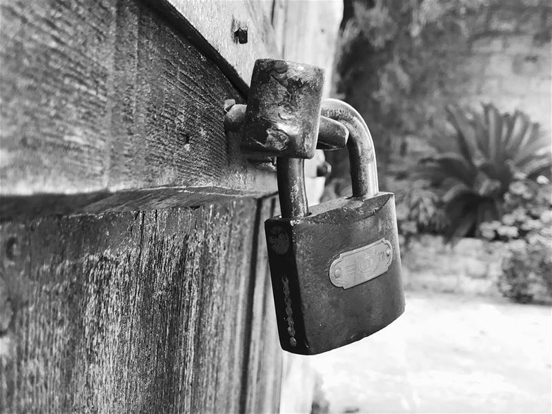 A very little key can open a very heavy door .🖤🔓 blackandwhitephoto ...