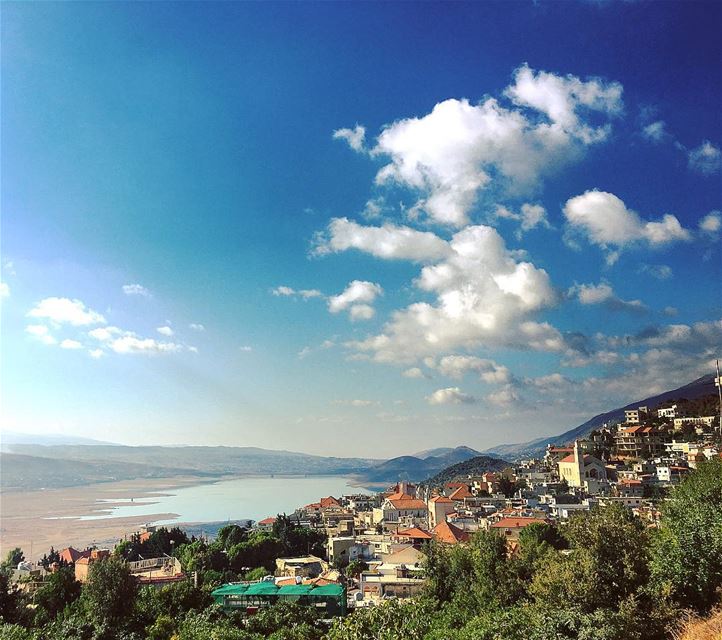 “A View from my Home” 💙 frommyhome  view  october  autumn  westbekaa ... (Saghbîne, Béqaa, Lebanon)