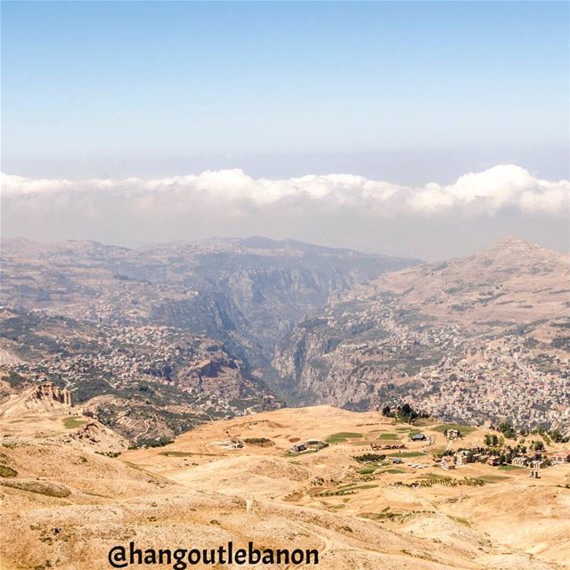 A view from the  top to  quadishavalley on the road from  bekaa to  arz ... (Al Arz Lebanon)