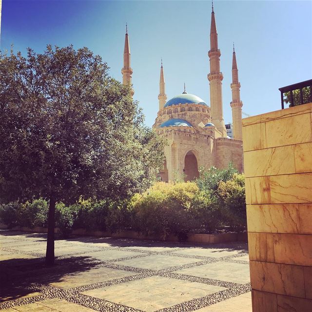 A view of the mosque from the church(Beirut City Lebanon)