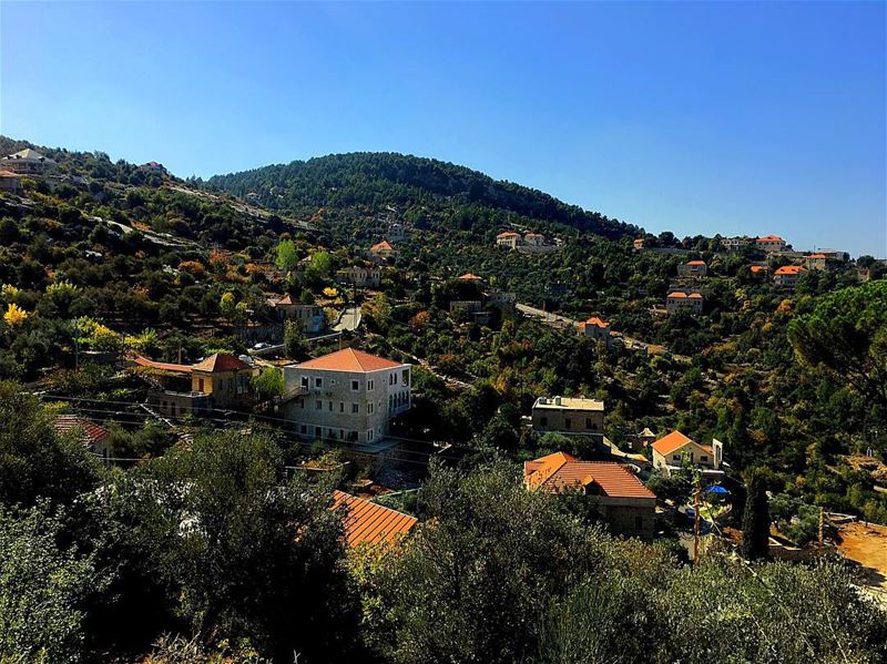 A village with no buildings, just independent houses 🏡 ........... (Hardîne, Liban-Nord, Lebanon)