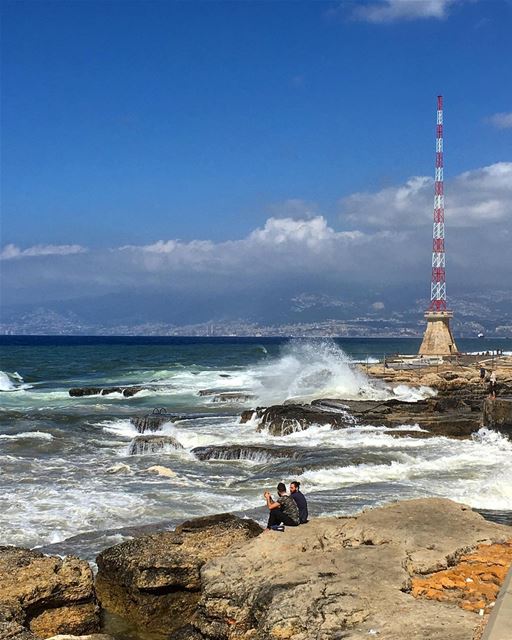 A walk on a beautiful weather  sea  ocean  walk  sports  beirut  cloud ...