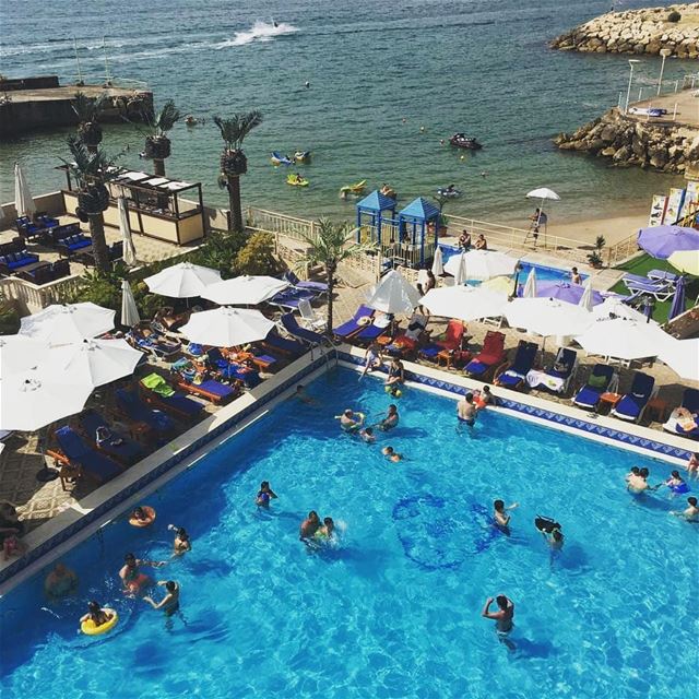 A weekend well spent 😍  LamedinaBeach  LamedinaResort  Jounieh ...