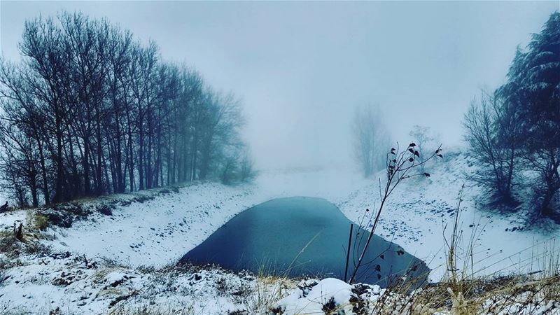 A white adventure inside the storm💨❄🌨 akoura kingsland... (Akoura, Mont-Liban, Lebanon)
