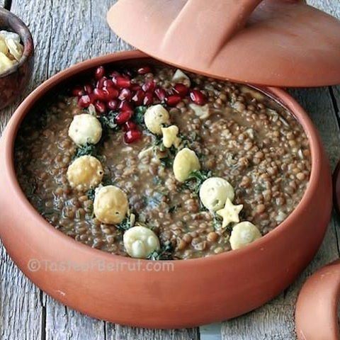 A yummy vegan dish from Syria. Lentils never tasted so good! @omrbbn. Link... (Beirut, Lebanon)