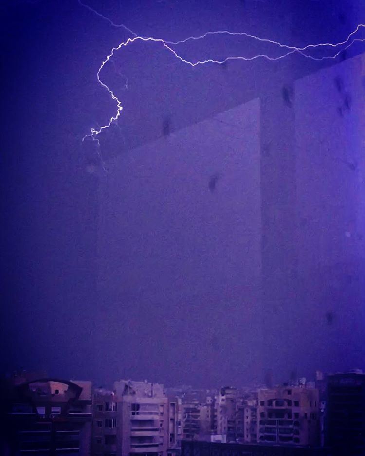 aboulastnight  thunder  lightning  crazy  rain  night  weather  winter ... (Tripoli, Lebanon)