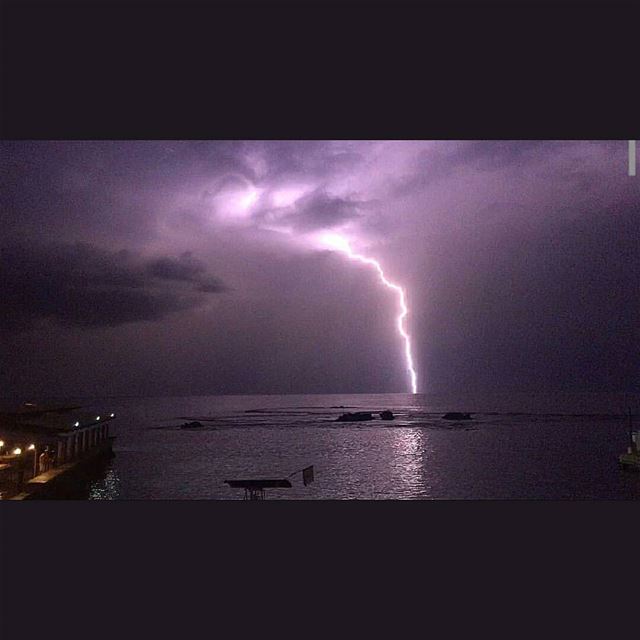 About last night by @youhannazn  winterisback thunder thunderstorm...