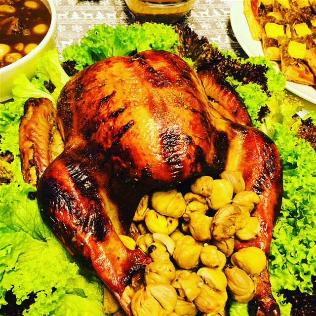 About Last Night. food  foodporn  turkey  dinner  party  christmas ... (Beirut, Lebanon)