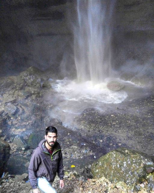  about today waterfall water rocks  mud snow hiking climbing hike climb... (Tannourine-Balou3 Bal3a)