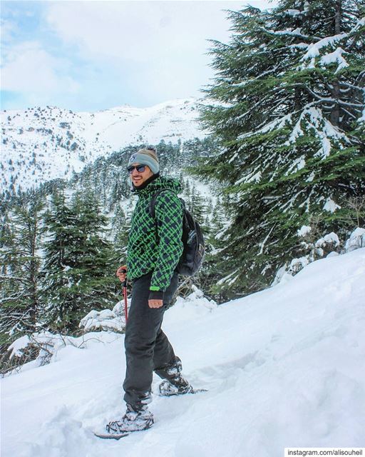 About yesterday  sunday  snowshoeing  ehden  snow  storm  northlebanon ... (Ehden, Lebanon)