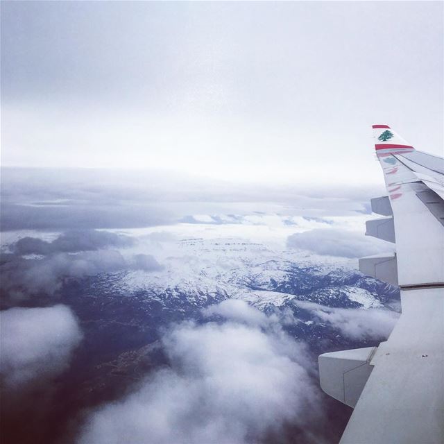 Above the snow fromtheplane  mea  middleeastairlines  planes  mountains ... (Bcharré, Liban-Nord, Lebanon)