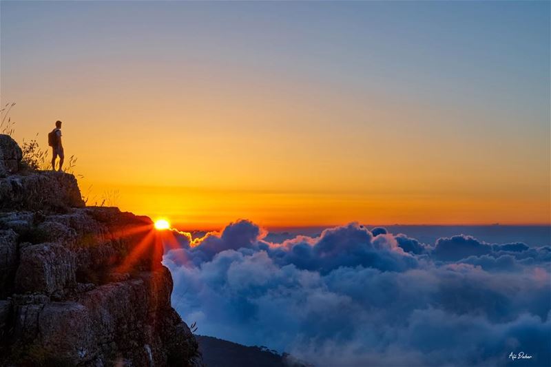 Above the world! 🌅..... sunset sunsetpics landscape... (Lebanon)