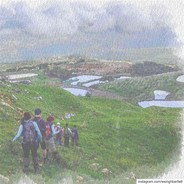 "Abruptly, clouds blow in from the sea and rise up the flanks of Mount... (Jabal Fâloûgha)