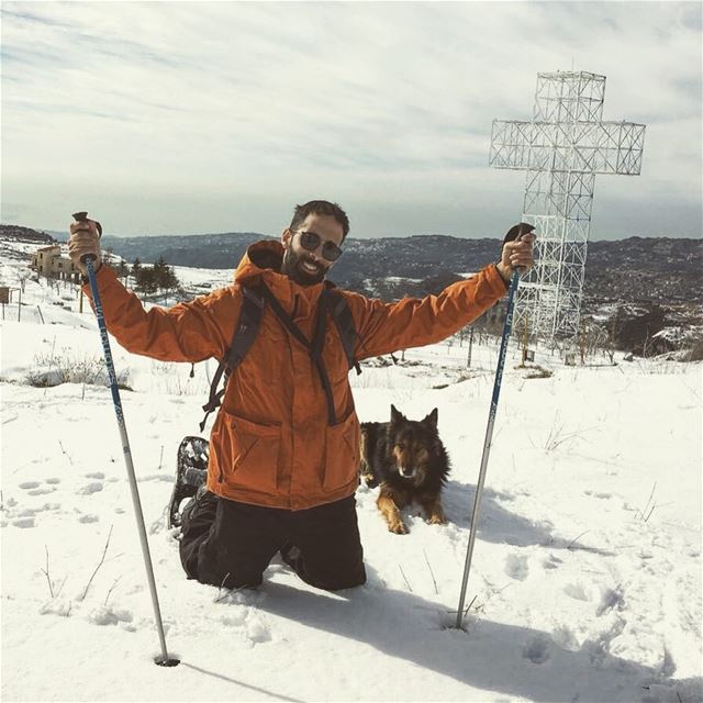 Accept everything  witharmswideopen  dodger_thedog  livelovelebanon... (Qanat Bakish, Mont-Liban, Lebanon)