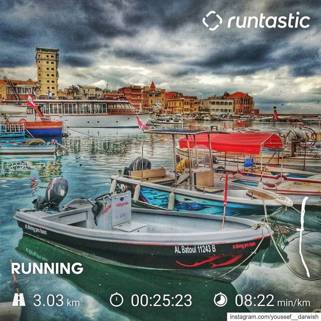  adidas  run  runtastic  tyre  port  boat  sea  sport ... (مدينة صور - Tyre City)