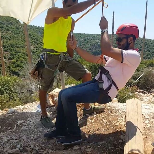 Adventure Day - Zipline 🏅 adventure  day  at  arnaoon  village  lebanon ... (Arnaoon Village)