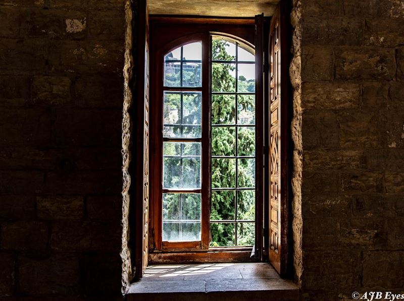 Adventure is just outside your window.   lebanon  light  window ... (Beiteddine Palace)
