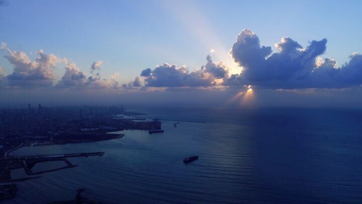 🎬 Aerial Sunset Time-Lapse 😎... AboveLebanon  Lebanon ...