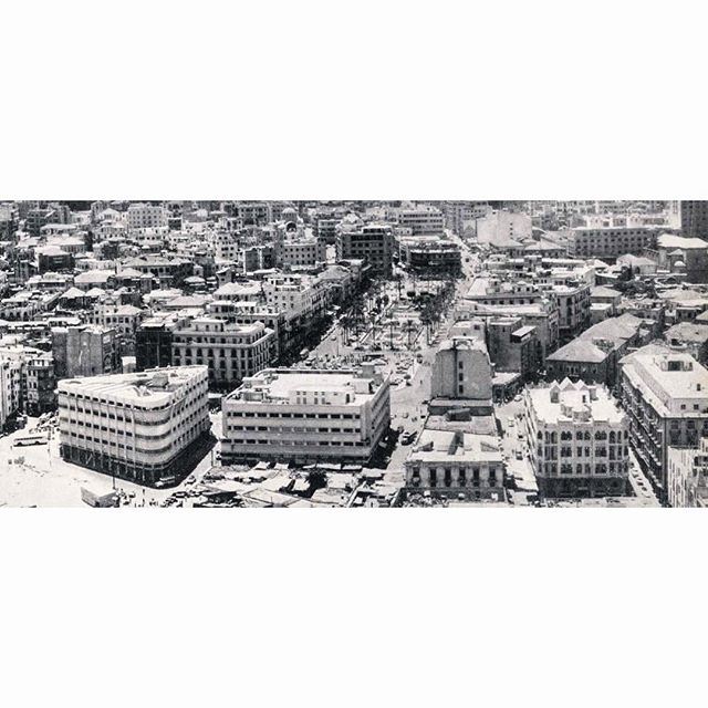 Aerial view of Martyrs Square,