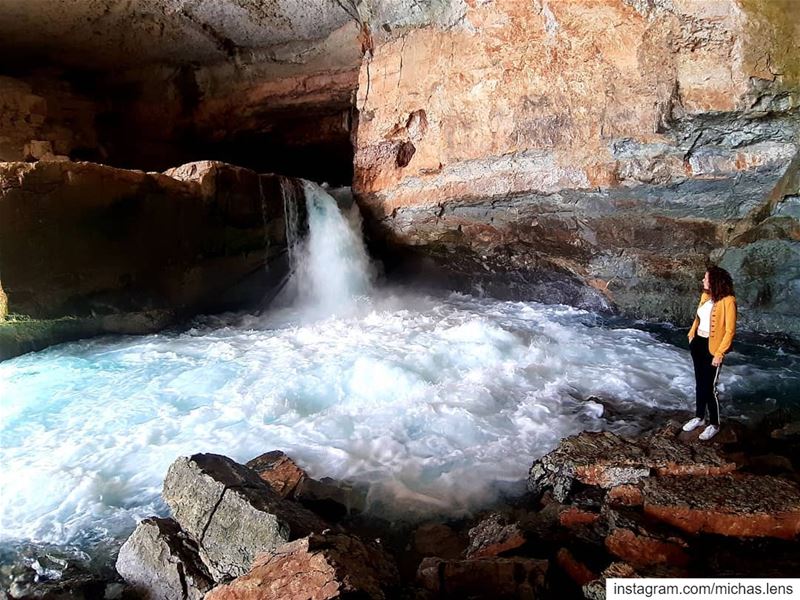 Afqa where Adonis god of beauty died at the foot of the waterfall.. ...