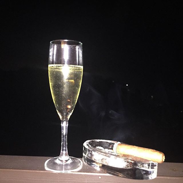 After a long and hot Sunday, what's a better way to close the book but with nothing better than a Cigar and Champagne with a girl or boy we meet in the weekend... (Dbayeh, Mont-Liban, Lebanon)