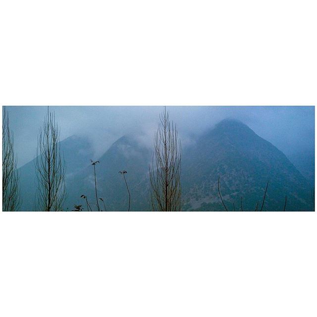 After Christmas Blues. magichour  blues  mountains  mood😎  igersgreece ... (Jabal Moussa Biosphere Reserve)