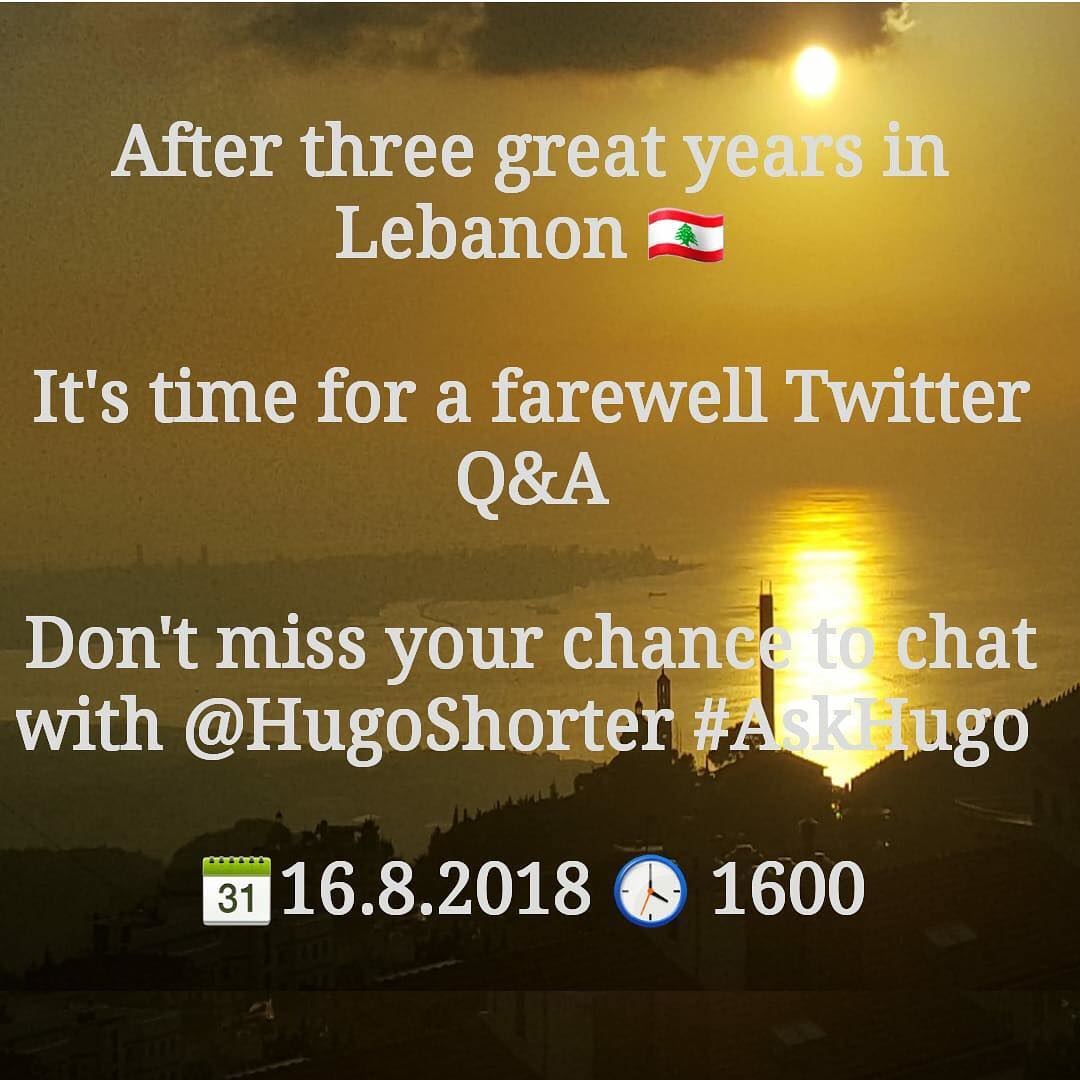 After three great years in Lebanon 🇱🇧 It's time for a farewell  Twitter ...