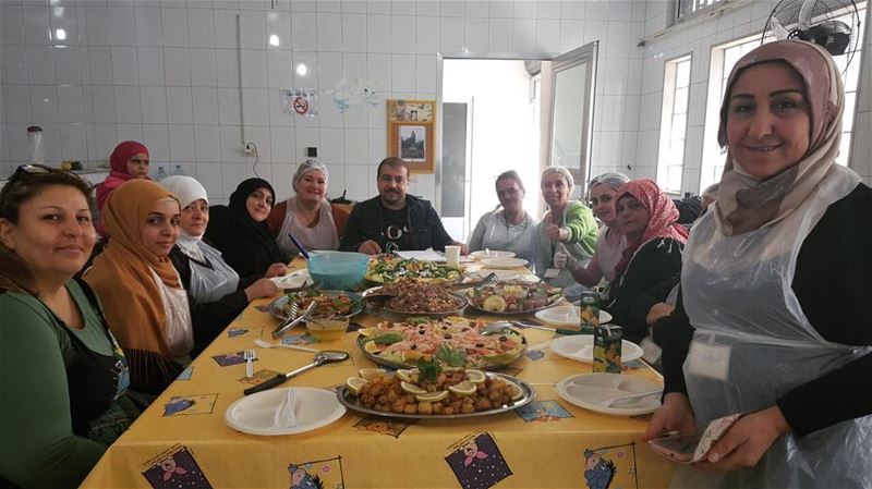 After training with a number of expert chefs the ladies of “Atayeb... (Beirut Souks)