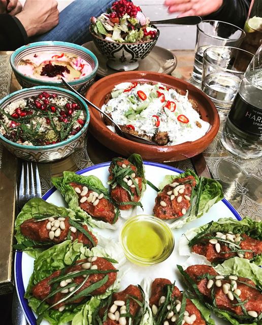 Al Fresco Lebanese lunch in the heart of London ❤️❤️❤️ lunch  lebanese ... (Levant Lounge & Restaurant)