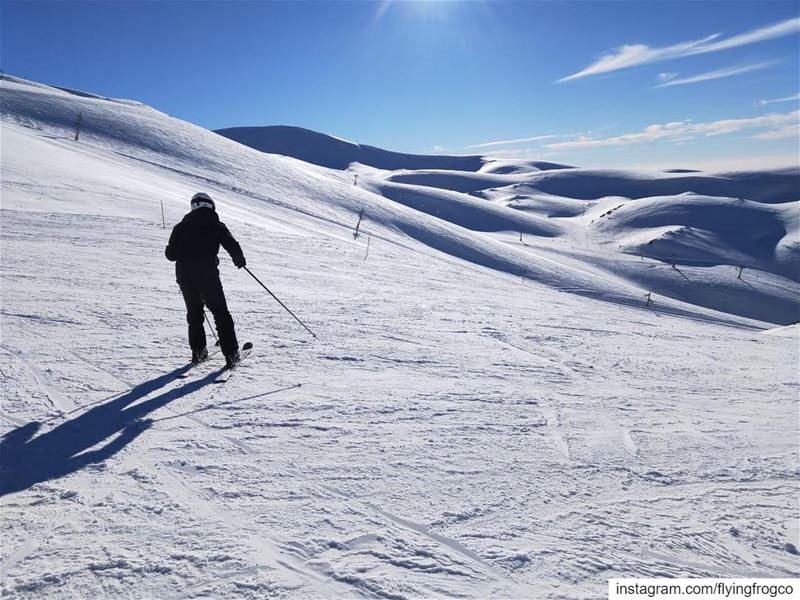 Alain first day on the slopes, and he did a great job!!Many more to come... (Mzaar Ski Resort Kfardebian)