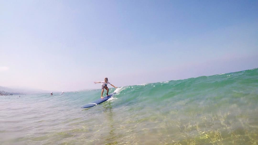 Alexander is 8 years old only and that’s his first time surfing 🏄 He’s...