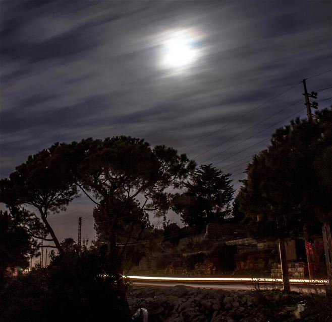  Aley cloudysky moon nightphotography landscape nature lebanon_hdr lebanon... (Aley)