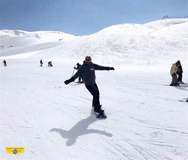 Ali came up with his 5-year-old son looking to teach him how to ride.... (Mzaar Kfardebian)